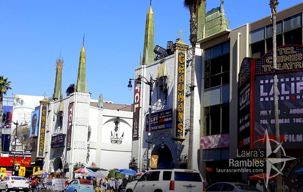 Just a taste of the crowded streets filled with cars and pedestrians in LA