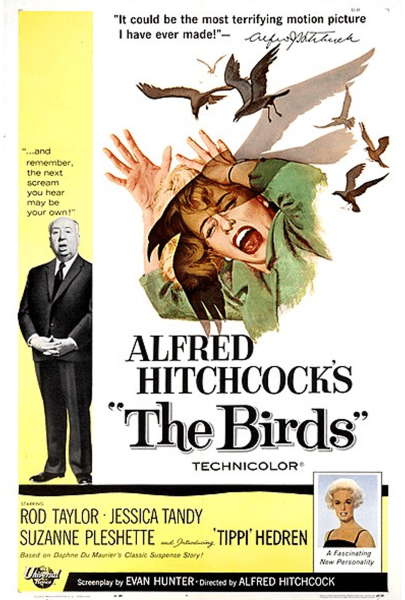 Hitchcock The Birds movie poster